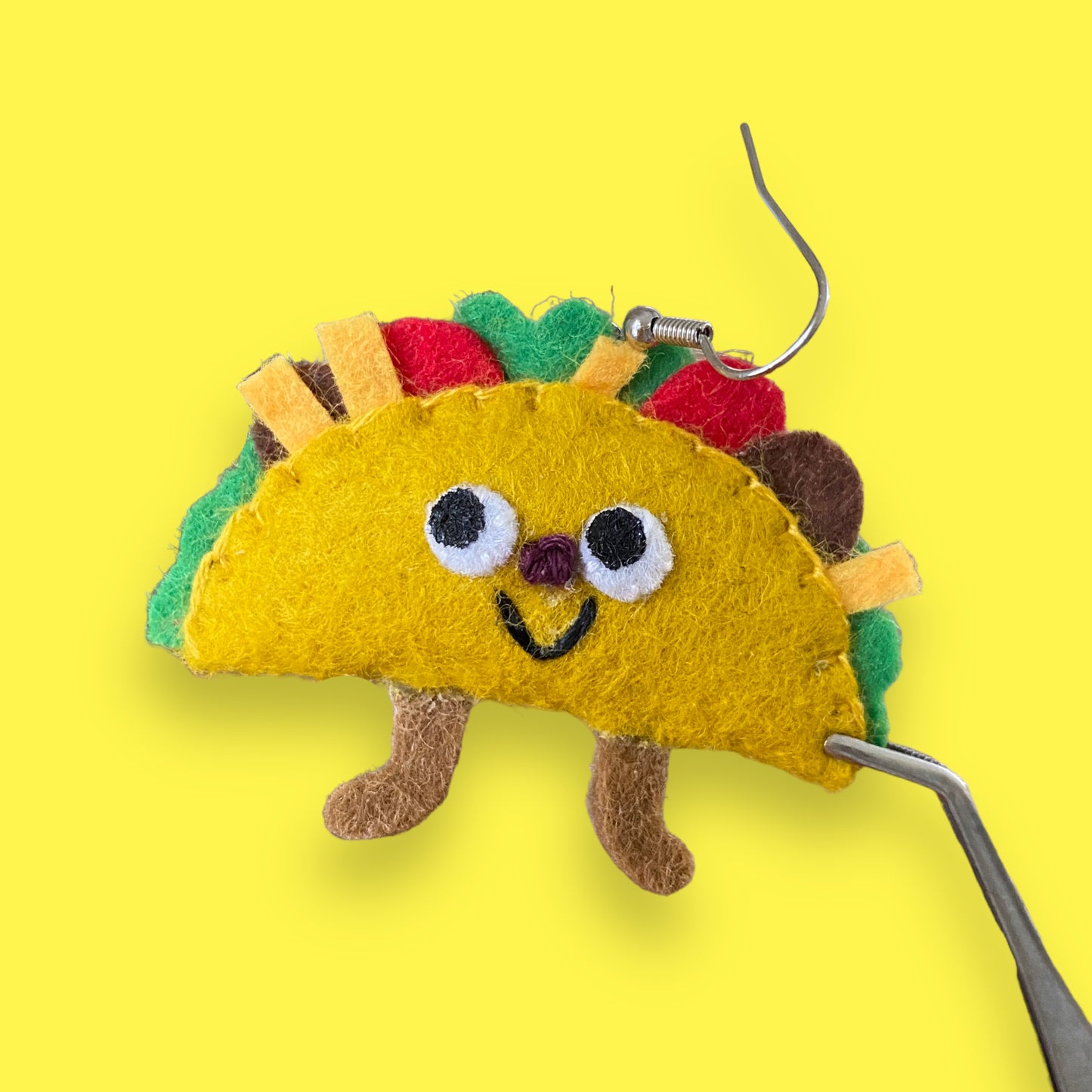 margarita + taco felt earrings