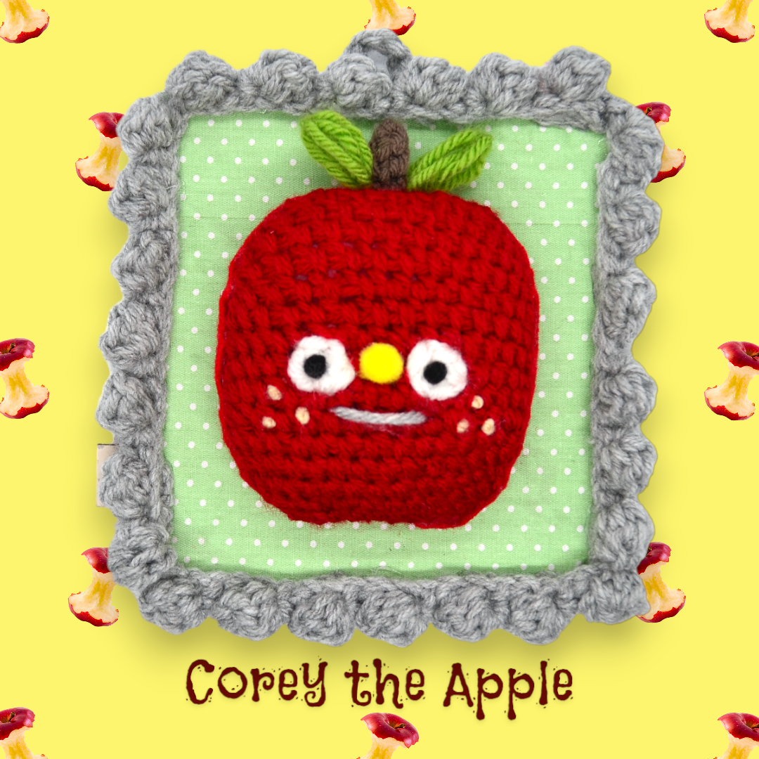 🍎Apple Yarn Taxidermy | Apple Embroidered Wall Art