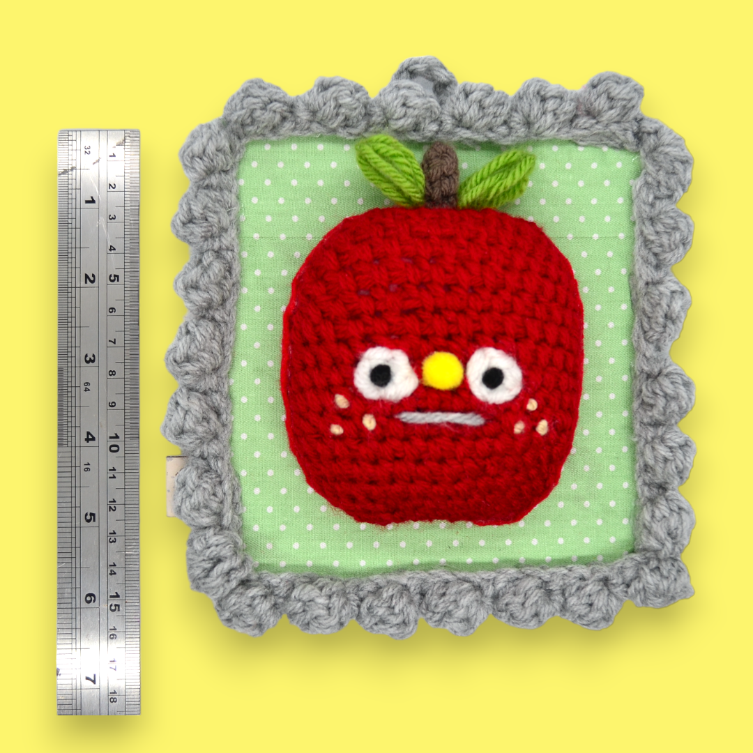 🍎Apple Yarn Taxidermy | Apple Embroidered Wall Art