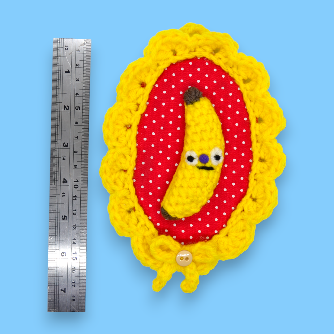 🍌Banana Yarn Taxidermy | Banana Embroidered Wall Art