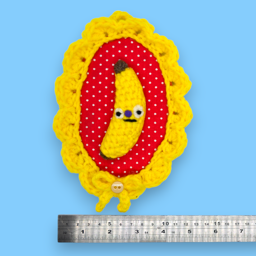 🍌Banana Yarn Taxidermy | Banana Embroidered Wall Art