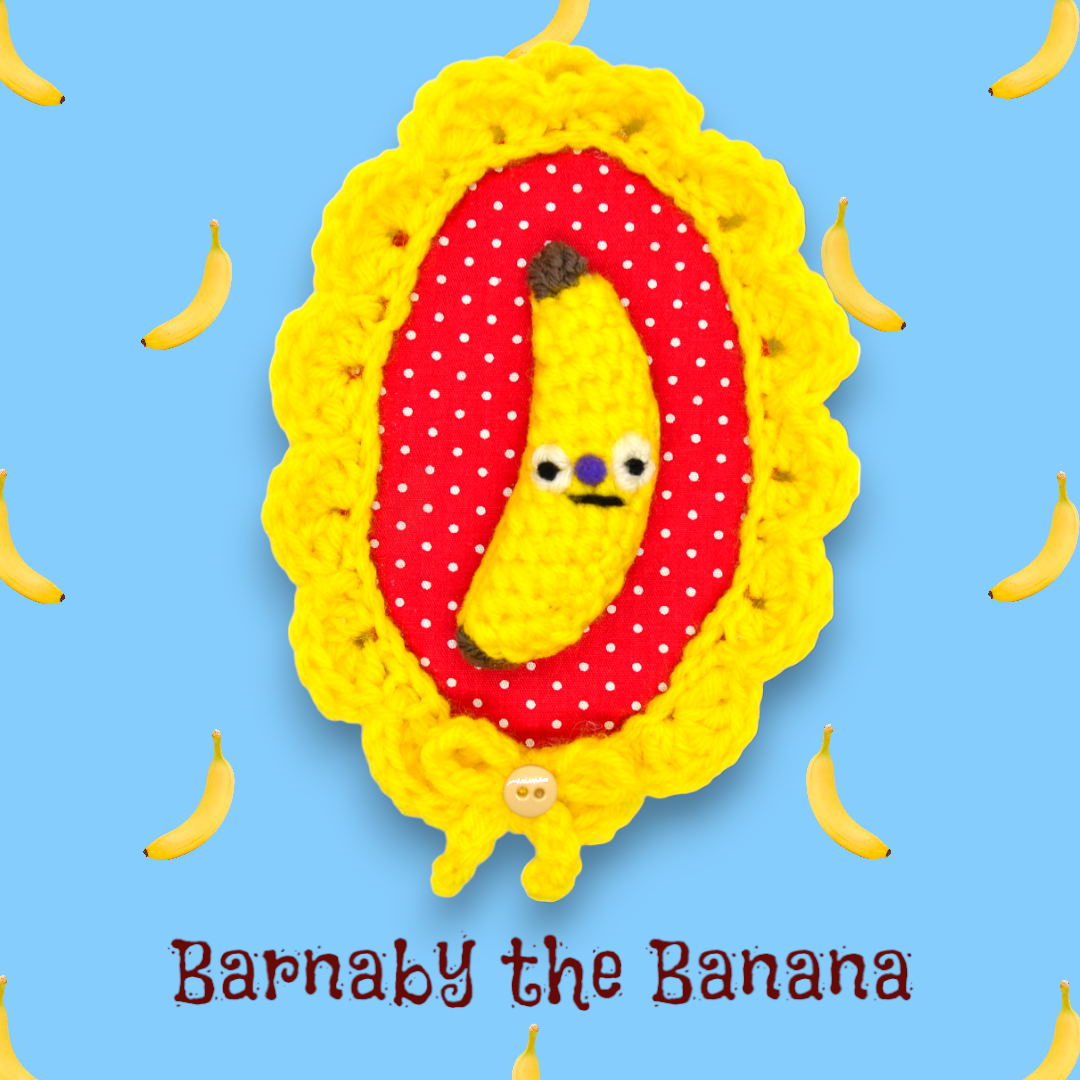 🍌Banana Yarn Taxidermy | Banana Embroidered Wall Art