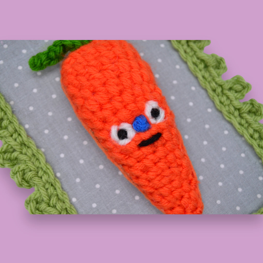 🥕Carrot Yarn Taxidermy | Carrot Embroidered Wall Art