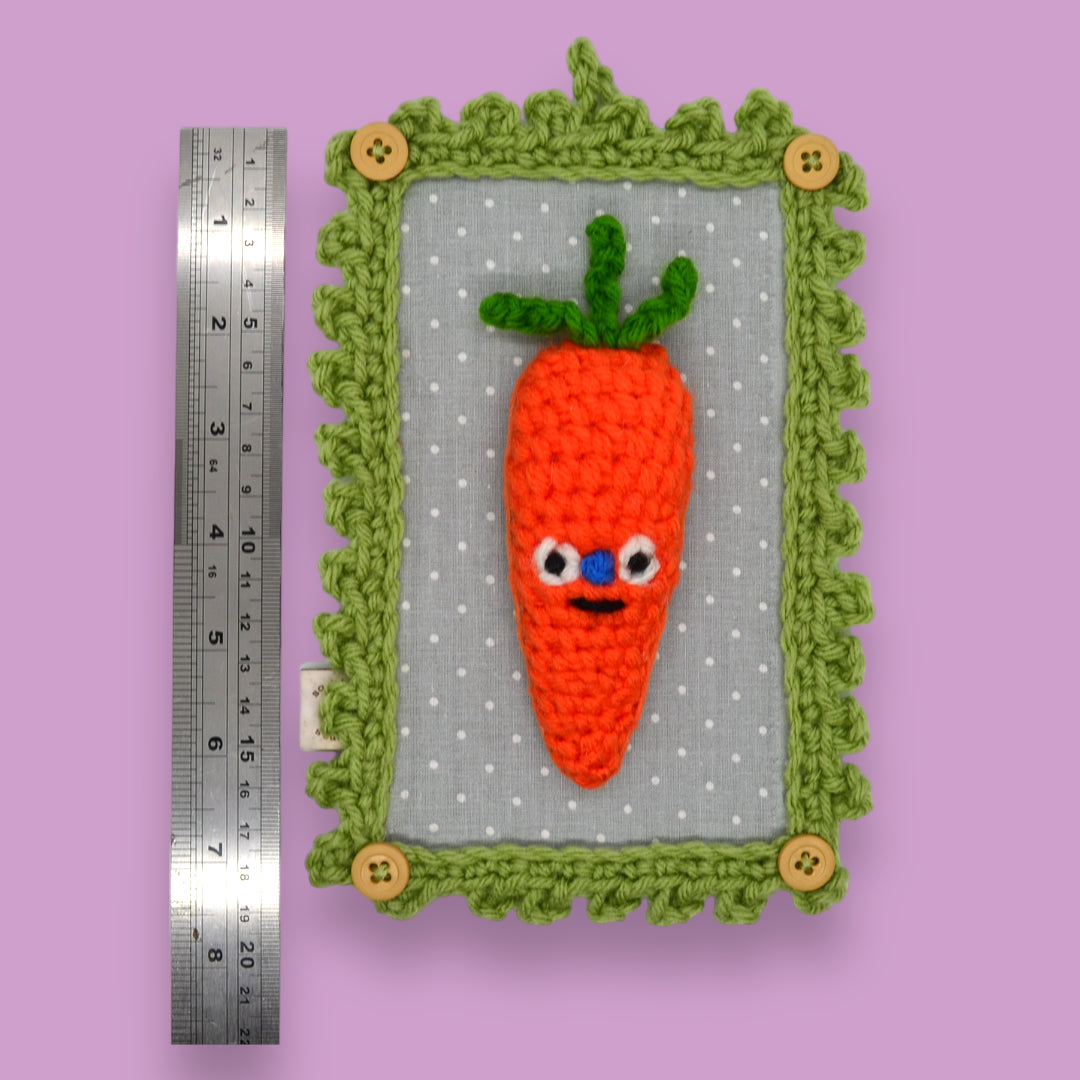 🥕Carrot Yarn Taxidermy | Carrot Embroidered Wall Art