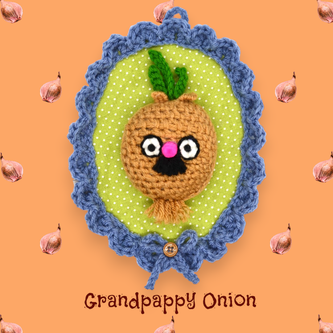 🧅Onion Yarn Taxidermy | Onion Embroidered Wall Art