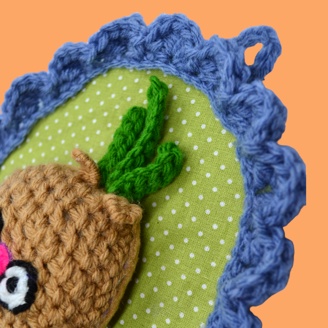 🧅Onion Yarn Taxidermy | Onion Embroidered Wall Art