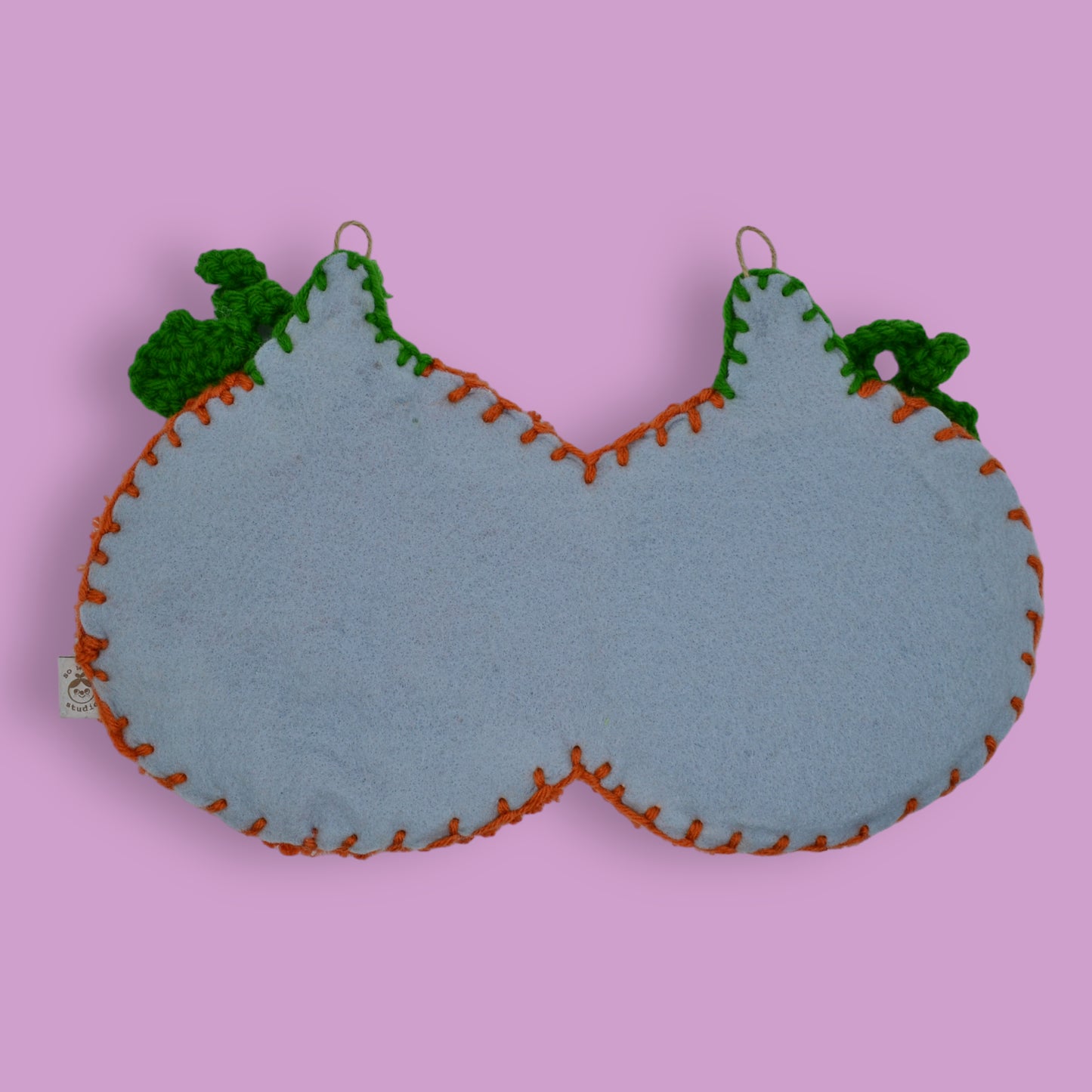🎃🪞Tufted Pumpkin Mirror | Pumpkin Punchneedle Mirror