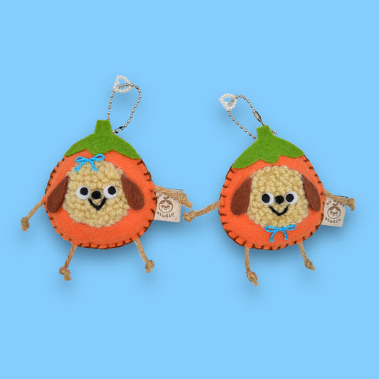 Pumpkin Puppy Magnetic Bag Charms 🐶🎃 | Pair of Charms
