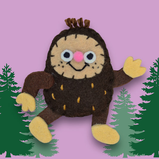 Bigfoot Felt Brooch | Cryptid Felt Pin! 👣