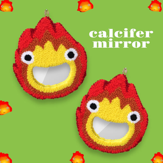 Calcifer Mirror 🔥 | Punchneedle Mirror