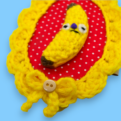 🍌Banana Yarn Taxidermy | Banana Embroidered Wall Art