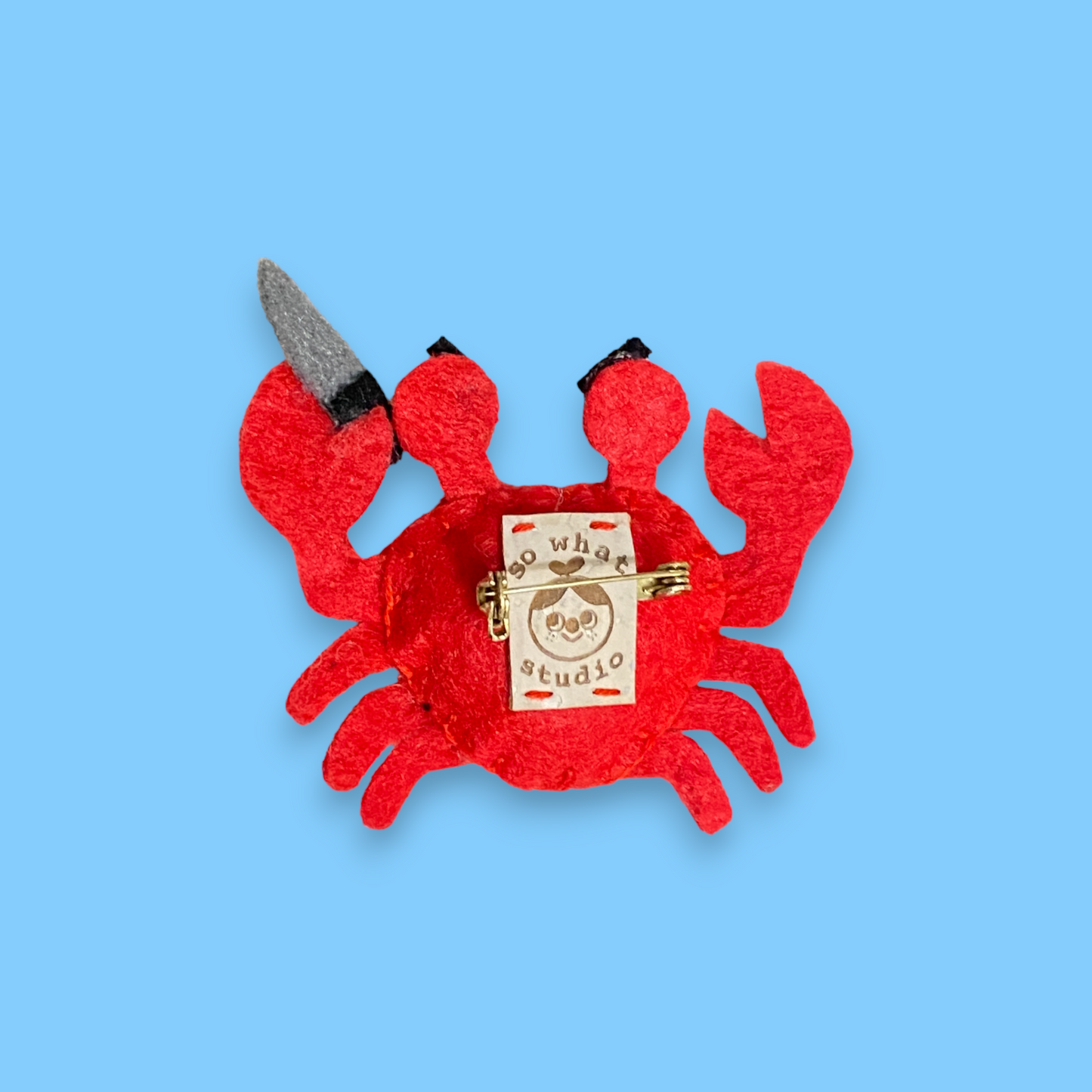 Crabby Stabby Crab Pin 🦀🔪