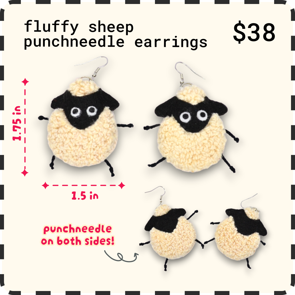 ❃Punchneedle Earrings Preorders❃