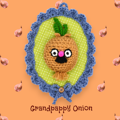 🧅Onion Yarn Taxidermy | Onion Embroidered Wall Art