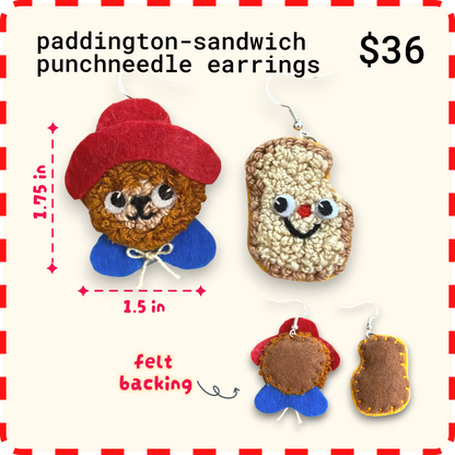 ❃Punchneedle Earrings Preorders❃